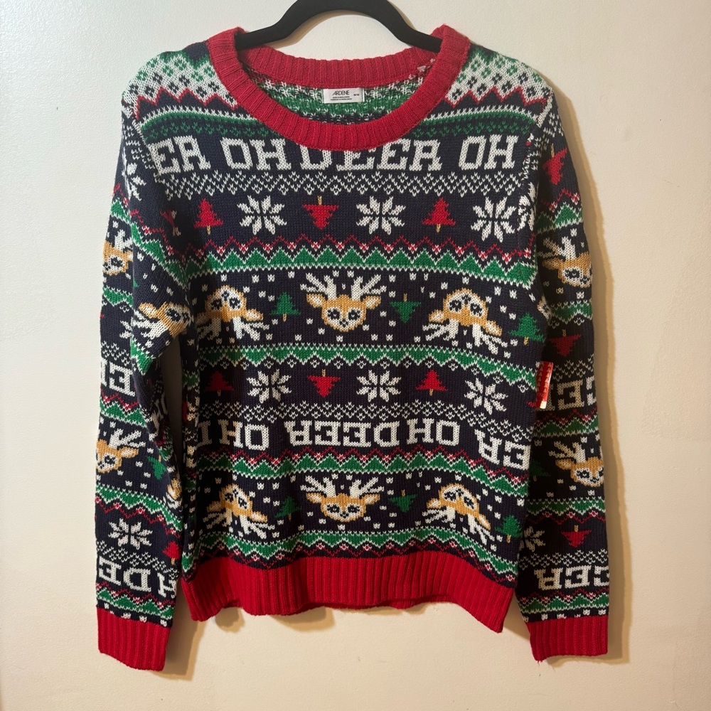 Ardene Women’s Oh Deer Christmas Sweater / Unisex/ Ugly Xmas Sweater/ NWT